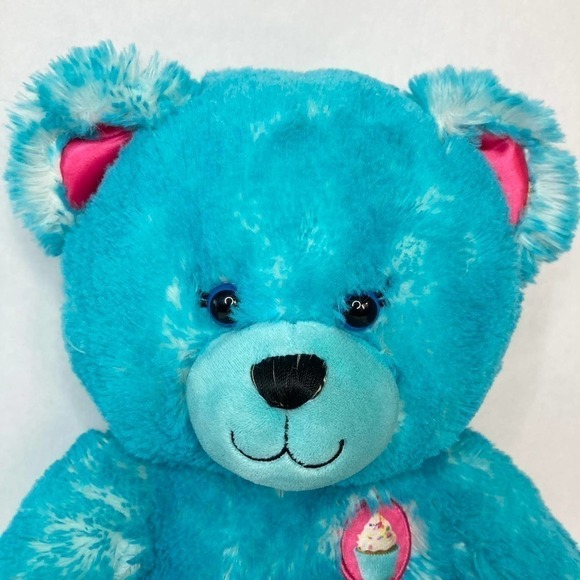 BUILD A Bear Cakes N Treats Bear Blue Sprinkles Cupcake 16" Plush Stuffed Animal - Picture 2 of 16